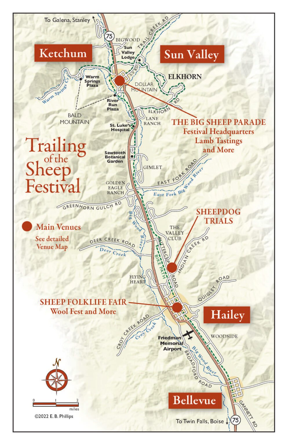 Maps Trailing of the Sheep Festival