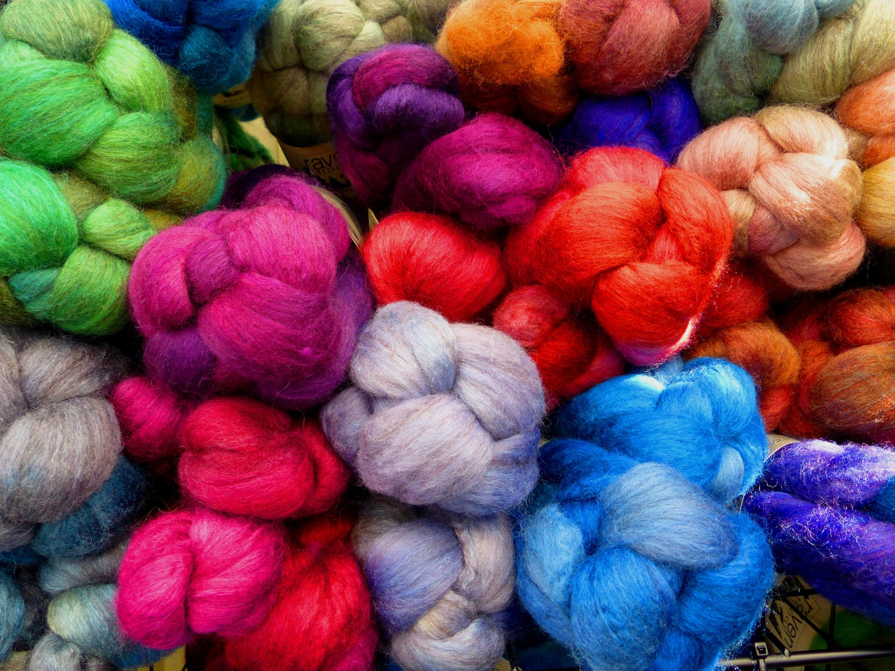 Folklife fair colorful wool yarn. Credit Carol Waller 2014 - Xole Flores-Uranga