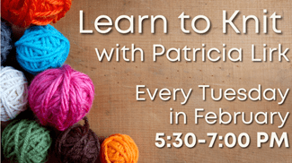 Hailey Library Knitting Class Image Schedule 2024 - Laura Drake